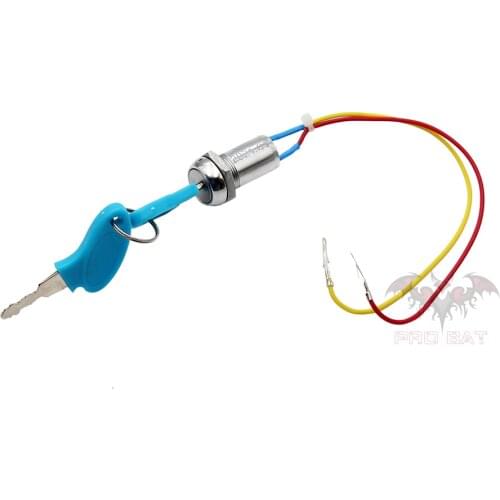 2 Wire Ignition Key Switch 2 Position Mobility Scooter Power Chair Electric Motorcycle ATV Kart