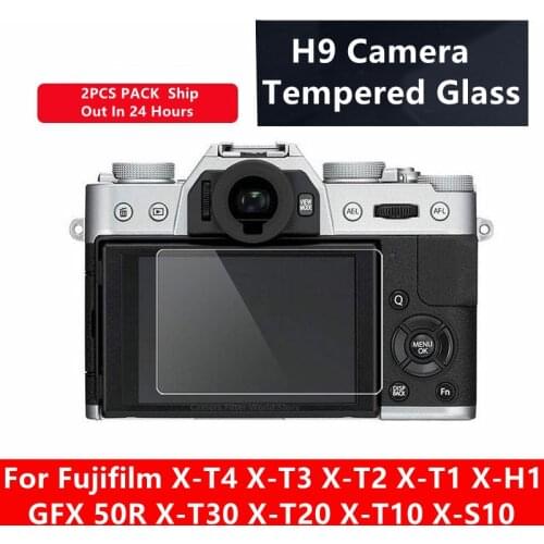 2PCS Fuji XT4 XT3 Camera Tempered Glass Screen Protector for Fujifilm X-T4 X-T3 X-T2 X-T1 X-H1 GFX 50R X-T30 X-T20 X-T10 X-S10
