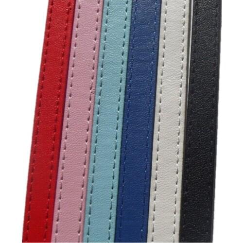 20PCS 10mm Copy Leather Straps Belt Fit Handmade Keychain Bracelets Jewelry 1m length DIY Strips Accessories