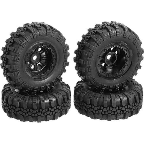 4PCS 47X18mm Wheel Rims Tires Tyre Set for Axial SCX24 90081 AXI00001 1/24 RC Crawler Car Upgrade Parts Accessories
