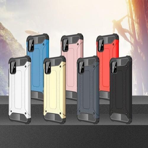 100pcs/lot Heavy Duty Armor Phone Case For Samsung Galaxy A10 A10S A10E A20 A20S A20E A30 A30S A40 A50 A50S PC + TPU Cover