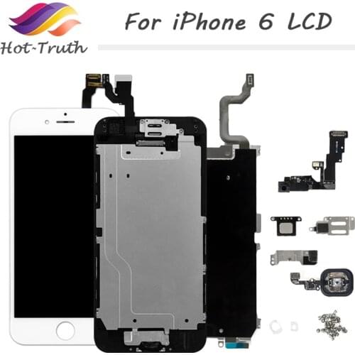 AAA+++ For iPhone 6 LCD Full Assembly Complete Display With 3D Force Touch For iPhone 6G Screen Replacement A1549 A1586 A1589