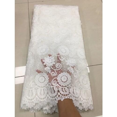 African Lace Fabric High Quality Embroidery French Tulle Lace Fabric Nigerian Lace Fabric For Wedding Dress 5yards
