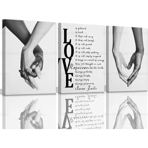 Black and White Wall Art Decor for Home Walls Black Art Paintings for Wall Pictures for Bedroom Wall Decor for Couples Poster