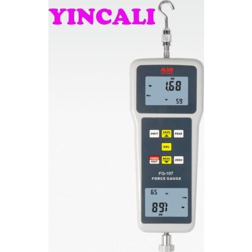 High Accuracy Digital Force Gauge FG-107 Portable Push Pull Force Gauge Tester Tension Meter With data output function