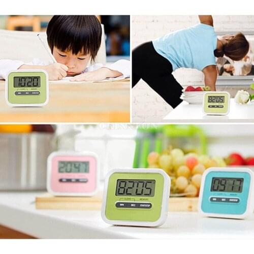 DHL 200PCS LCD Home Kitchen Alarm Tool Count-Down Up Magnetic Timer
