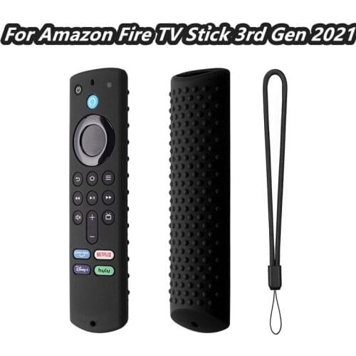 For Amazon Fire TV Stick (3rd Gen) Third Generation 2021 Remote Control Anti-drop Dustproof Silicone Protective Cover