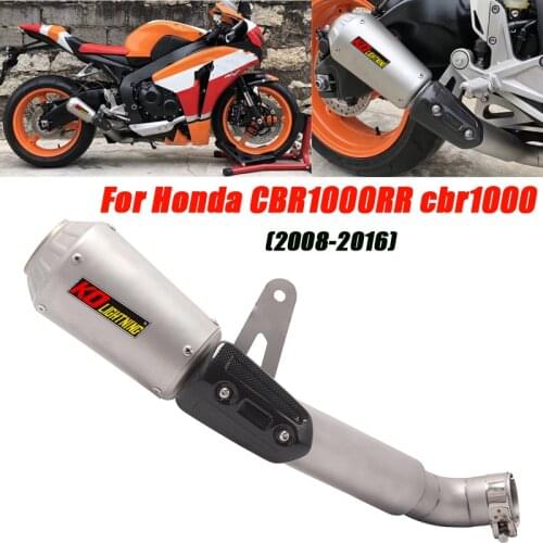 For Honda CBR1000 CBR1000RR 2008-2016 US Edition Motorcycle Exhaust System Refit Replace Link Pipe Exhaust Muffler Tubes Set
