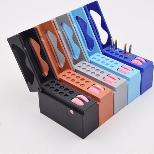 Dental Disinfection Autoclavable Endo Files Holder Box dental instrument 10 holes for Dental Dentist tool