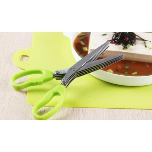 Household kitchen artifact lazy person stainless steel multilayer scissors J03