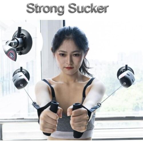 Strength Resistance Bands with Sucker Exercise Bands Chest Expander Muscle Arm Exerciser Home Fitness Pilates Rope Gym Equipment