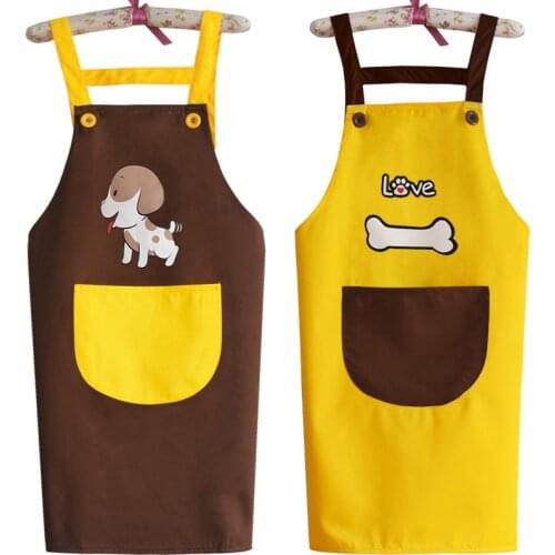Couple apron Korean fashion waterproof dog men and women pet shop overalls apron