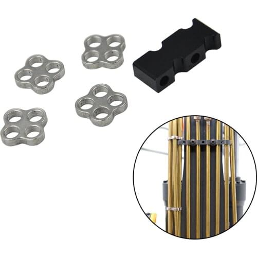 Hydraulic Tube Fixing Ring With Metal CNC Fixing Clip 4mm Copper Oil Pipe For RC Excavator Tamiya Truck Parts