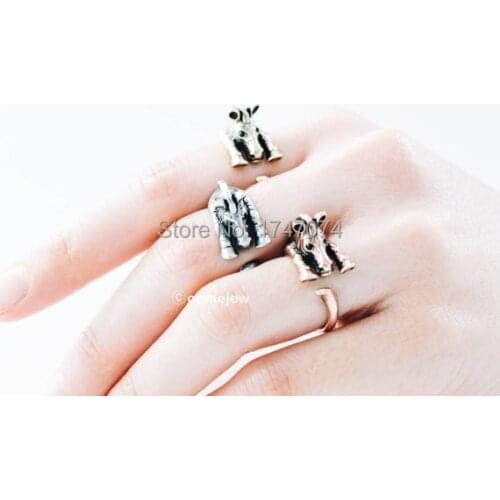 Hot sale adjustable Retro Zebra animal ring Jewelry 3 colour free selection silver/bronze/copper
