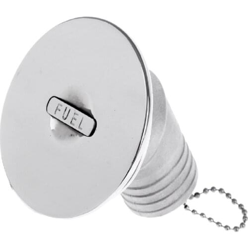 Heavy Duty 2'' Marine Boat FUEL Tank Deck Fill Keyless Cap Stainless Steel