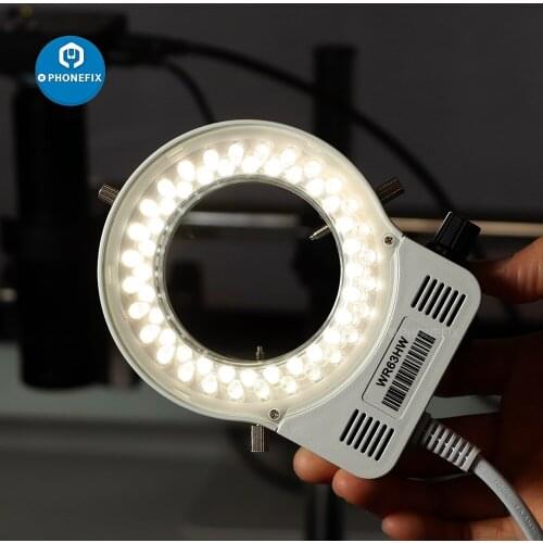 Microscope 56 LED Ring Light Illuminator Lamp For Microscope Excellent Circle Light Industrial Microscopio Camera Light Source