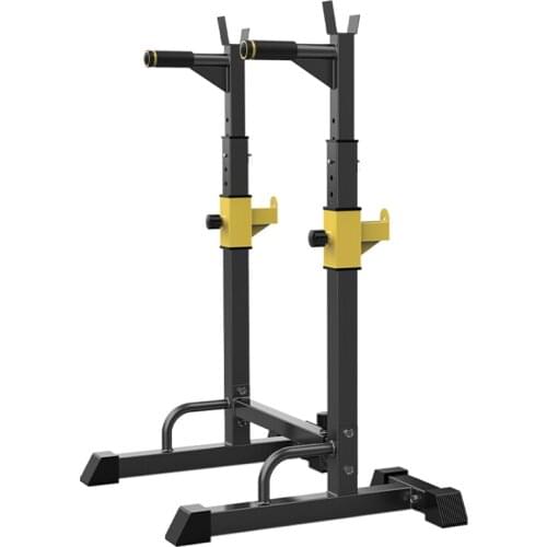 Multi-Function Barbell Rack, Height & Width Adjustable Dip Stand, Bench Press Station, Weight-Lifting Parallel Bar