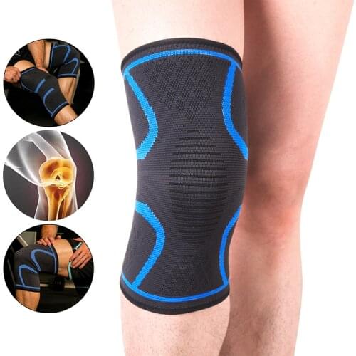 1PCS Fitness Running Cycling Knee Support Braces Elastic Nylon Sport Compression Knee Pad Sleeve for Basketball Volleyball