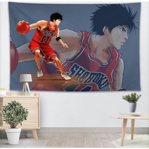 Anime SLAM DUNK Tapestry Wall Hanging Decor Wall Cloth Tapestries Home Decoration Accessories Psychedelic Carpet Decorative 0511