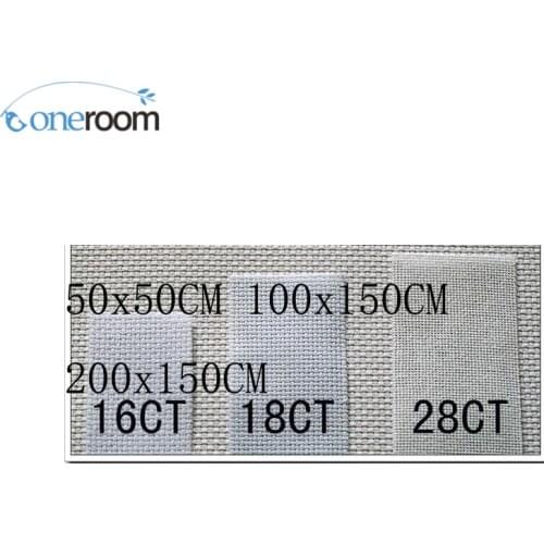 Noneroom FREE Shipping Top Quality 28ST 28CT cross stitch canvas cloth white color any size, embroider canvas