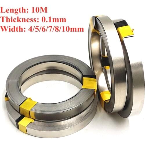 10M 18650 Li-ion Battery Nickel Sheet Plate Plated Steel Belt Strip Connector Spot Welding Machine Battery Welders 0.1mm