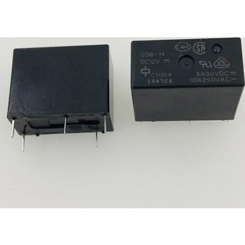 New 10pcs/lot G5Q-14 G5Q-14-EU G5Q-14-DC5V G5Q-14-DC12V G5Q-14-DC24V G5Q-14 DC24V 5A 30VDC 5pin