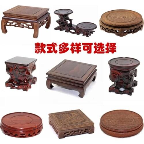 Solid wood teapot base, teapot frame, teapot holder with teapot accessories, heat insulation cushion, purple sand teapot bearing