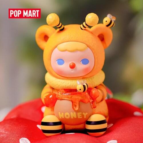 POP MART Pucky Honey Bee Babies Babies Collection Doll Collectible Cute Action Kawaii animal toy figures free shipping