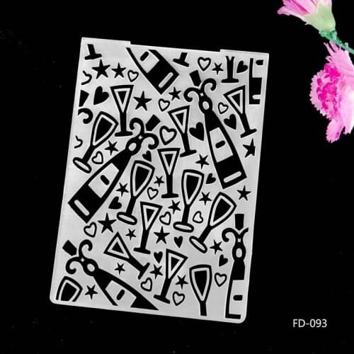 DABOXIBO Cup Grain DIY Paper Cutting Dies Scrapbooking Plastic Embossing Folder Size 10.5*15cm