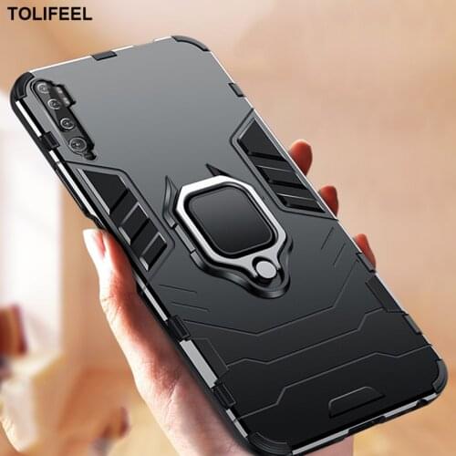 Shockproof Armor Case For Xiaomi Mi A3 MiA3 Cases Stand Holder Magnetic Car Ring Phone Back Cover For Xiaomi Mi A3 CC9E Coque