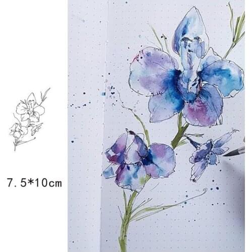 Transparent Rubber Stamps FLowers Clear Stamps Silicone Seal for DIY Scrapbooking Card Making Photo Album Handemade Decor Crafts