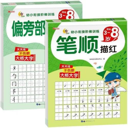 Sticker Copybook Stroke Sequence Writing Control Pen Training Kindergarten Basic Calligraphy Books Boeken Livros Livres Libro