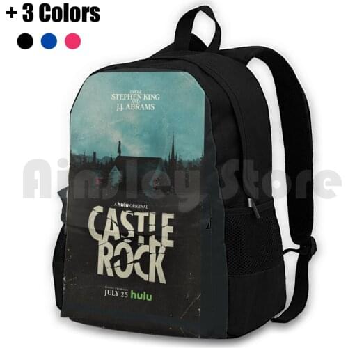 Castle Rock Outdoor Hiking Backpack Waterproof Camping Travel Rolling Music Stones 70S 60S Beatle Classic 1970S 80S Band Sees