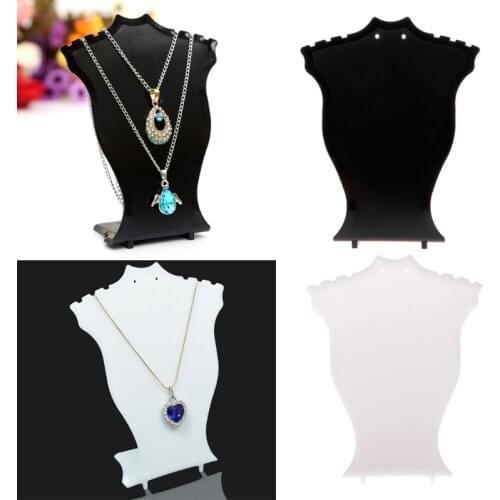 Pendant Necklace Chain Earring Jewelry Bust Display Holder Stand Showcase Rack