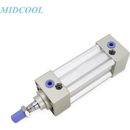 Air Cylinder JSI 32-125mm Bore Standard Double Acting Pneumatic Cylinder 25 50 75 100 125 150 175 200 250 300 400 500mm Stroke