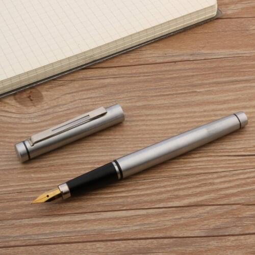 Stainless Steel Wing Sung 232 Fountain Pen Favorites Ink Signature Pen Stationery Office School Supplies