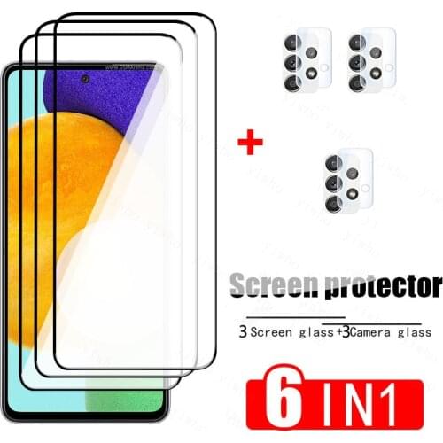 Protective Glass for Samsung Galaxy A52 A51 515G 525G A42 A32 Camera Lens Screen Protector for Samsung A71 A72 A21S A31 A41 Glas