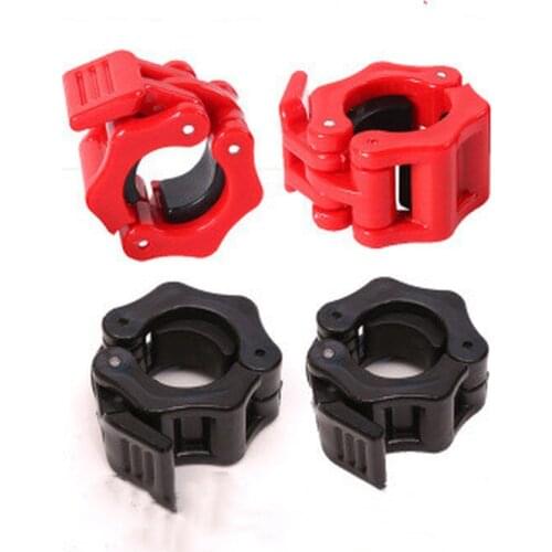 1 Pair Spinlock Collars Barbell Collar Lock Dumbell Clips Clamp Weight Lifting Bar Gym Dumbbell Fitness Body Building 25mm