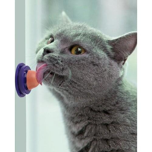 1PC Healthy Cat Snacks Catnip Sugar Candy Licking Solid Nutrition Gel Energy Ball Toy for Cats Kittens Cat Product