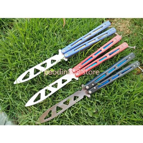 3 Colors The One Flytanium BM51 OSP Butterfly Trainer Knife D2 Blade G10 Handle Jilt Knife Free-swinging Knvies EDC Multi Tools