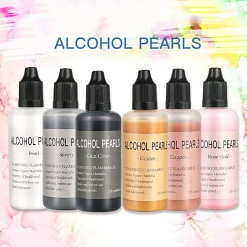 6 Kinds Colors Resin Molds Crafts Starter Kit Metallic Alcohol Ink Coloring Set Drop Shipping