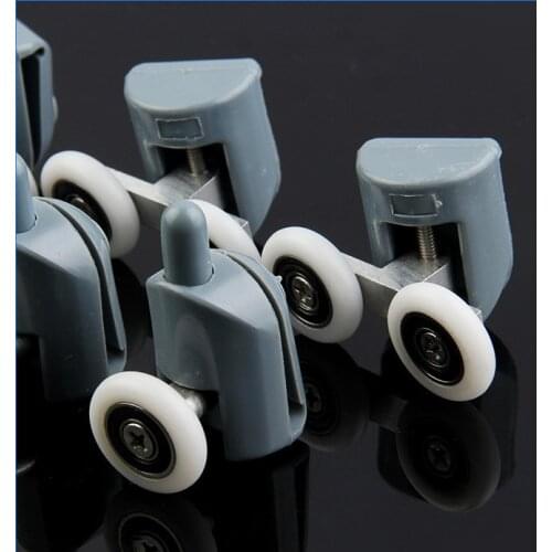 8* Shower Rooms Cabins Pulley &Shower Room Roller /Runners/Wheels/Pulleys Diameter 23MM (4double top +4 singel bottom )