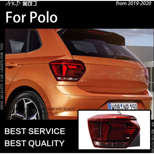 Car Styling Taillight for Polo Tail Lights 2019-2020 New Polo LED Tail Lamp DRL Dynamic Signal Brake Reverse auto Accessories