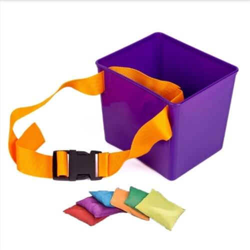 Children Throwing and Catching Balls Games Props Balance Training Outdoor Sport Toys Sandbag Bucket Kids Toys Gift