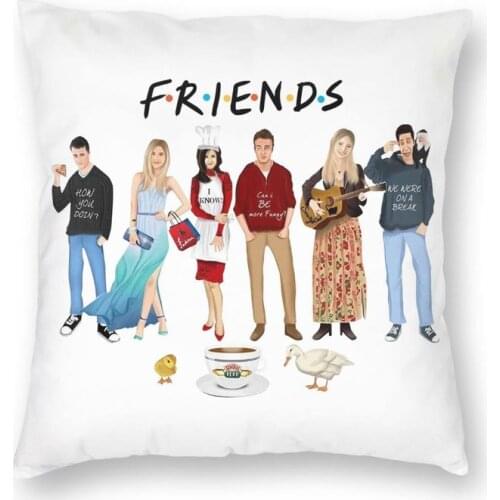 Friends Cushion Cover Double Side 3D Printing Comedy TV Throw Pillow Case for Living Room Custom Pillowcase Decoration