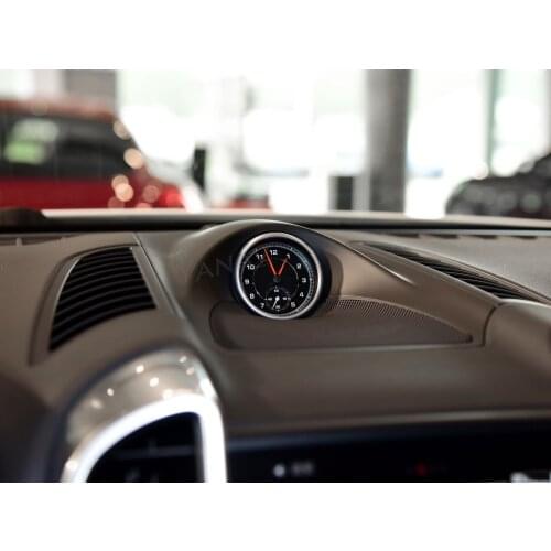 Time Electronic Meter Clock Accessional For Porsche Cayenne 2011-2017 Car Stopwatch Interior Dashboard Center Clock Compass