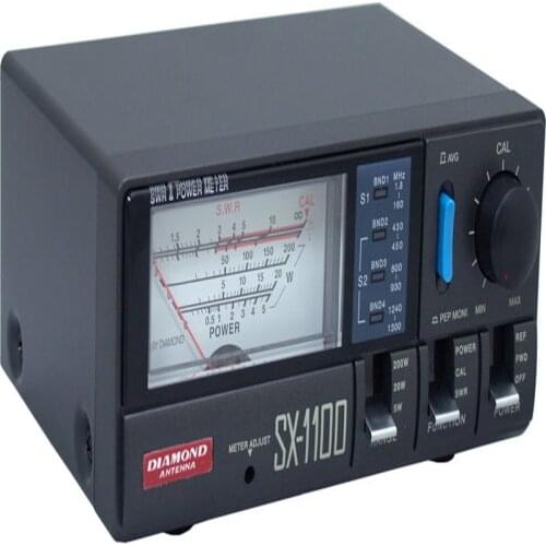 Fmuser New Diamond SX1100 Quad-Band Short Wave SWR & Power Standing Wave RF Meter Power Meter