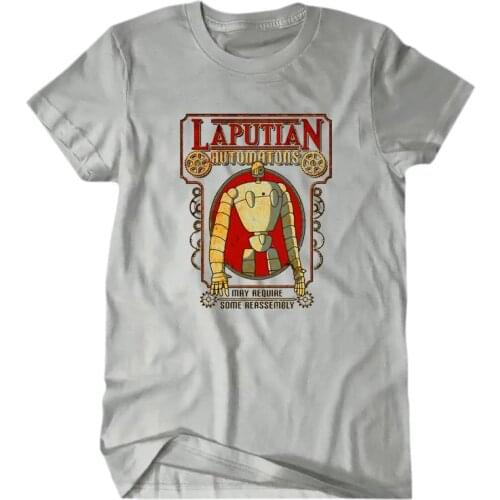 Unisex Anime Laputa: Castle in the Sky t shirt cotton T-Shirt tee Laputa Sheeta Tshirt loose t-shirt t shirt tees