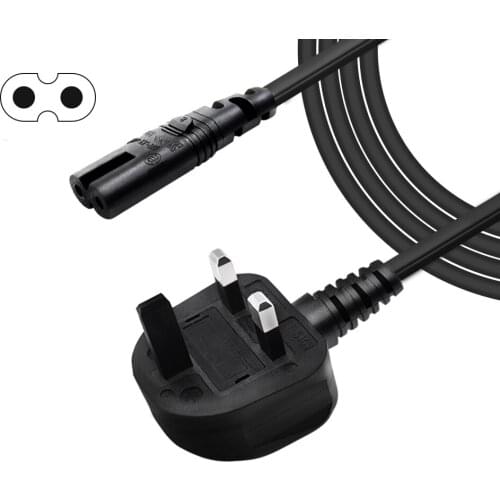 2 Prong Slot Printer Power Cord Cable for HP Envy/OfficeJet; Canon Pixma/Maxify; Epson Stylus/WorkForce/Expression Premium