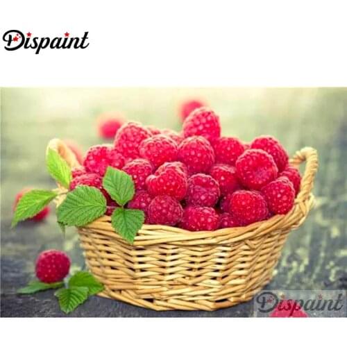 Dispaint Full Square/Round Drill 5D DIY Diamond Painting "Fruit strawberry" Embroidery Cross Stitch 3D Home Decor A11088